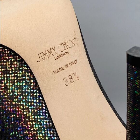 Jimmy Choo Love Iridescent Silver Pump size 38.5 - Picture 12 of 12